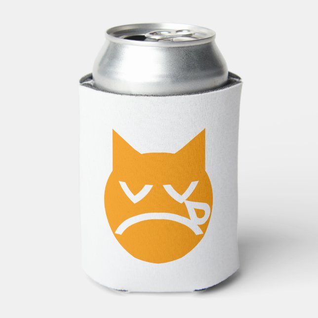 Crying Emoji Cat Can Cooler (Can Front)