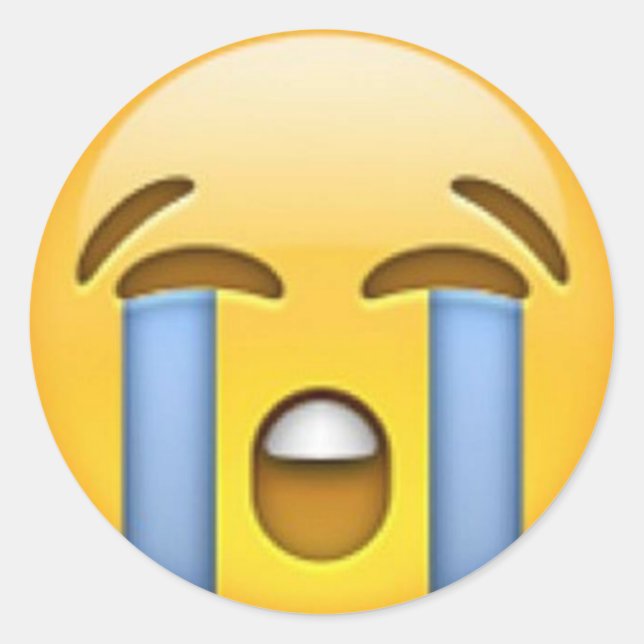 Crying Emoji sticker (Front)