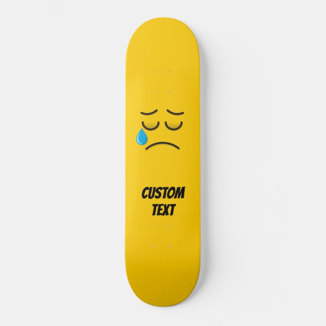 Crying Face Skateboard (Front)