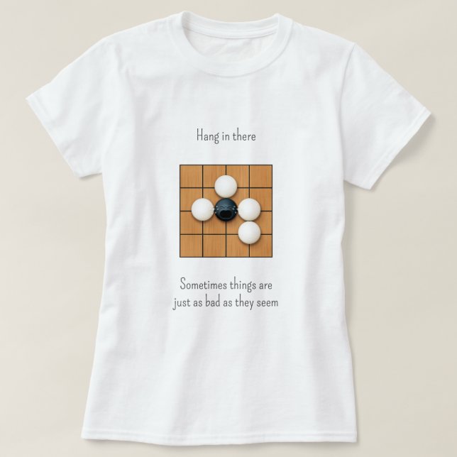 Crying Goishi in Atari Funny Go T-Shirt (Design Front)