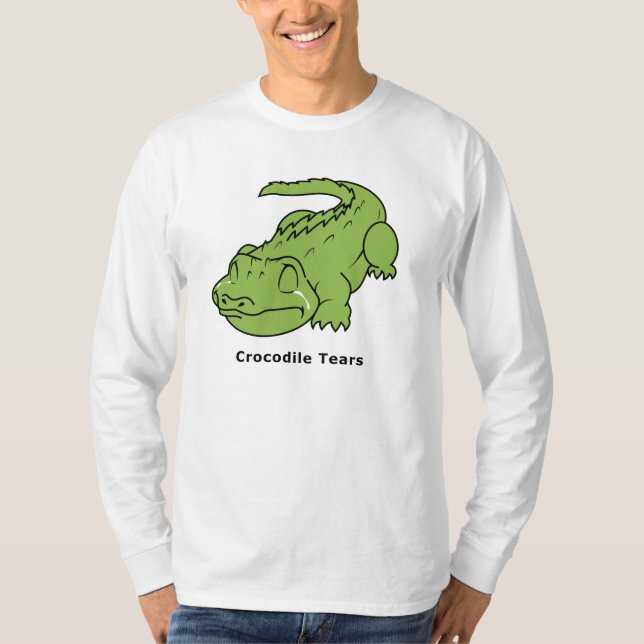 Crying Green Crocodile Tears Shirt Polo Men Women (Front)