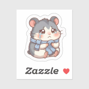 Crying Hamster Sticker