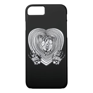Crying Heart Classic - Skeleton Hands Heart Case-Mate iPhone Case