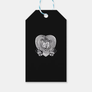Crying Heart Classic - Skeleton Hands Heart Gift Tags