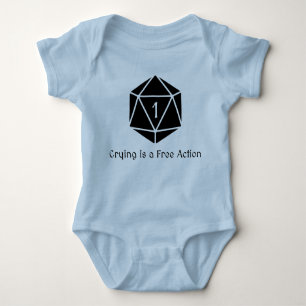 Crying is a Free Action Baby Bodysuit