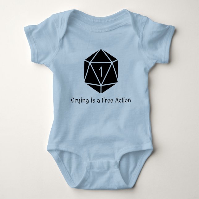 Crying is a Free Action Baby Bodysuit (Front)