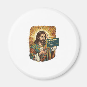 Crying Jesus Syntax Error Coding Programmer Softwa Magnet