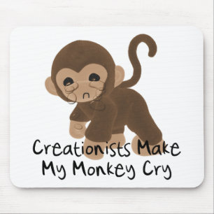 Crying Monkey Mouse Pad
