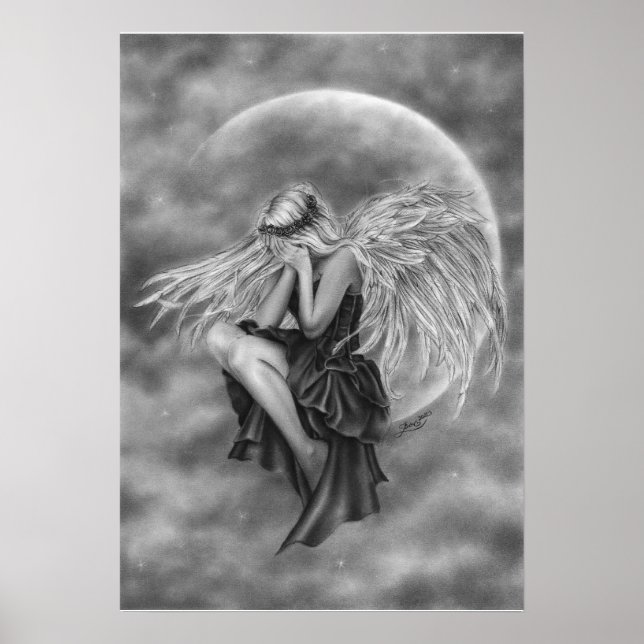 Crying Moon Angel Poster (Front)