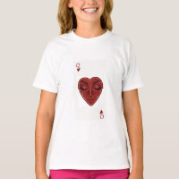 Crying Queen of Hearts Surreal Playing Card Design