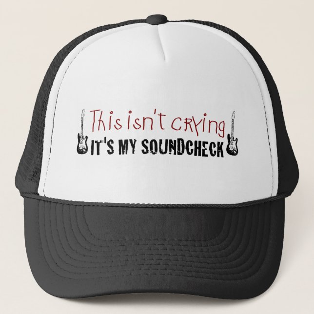 Crying sound check trucker hat (Front)