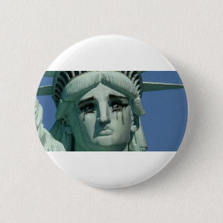 Crying Statue of Liberty 6 Cm Round Badge