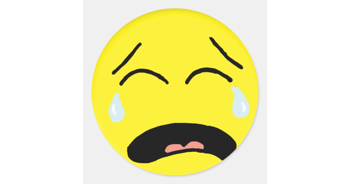 Crying Sticker | Zazzle.co.nz