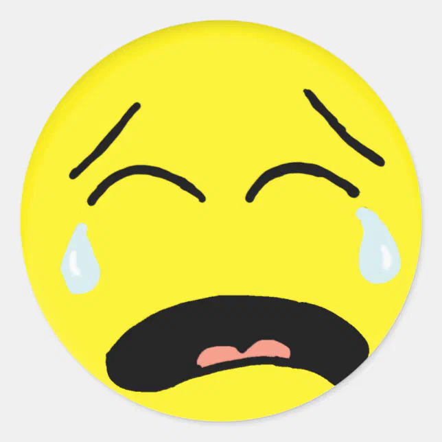 Crying Sticker | Zazzle.co.nz