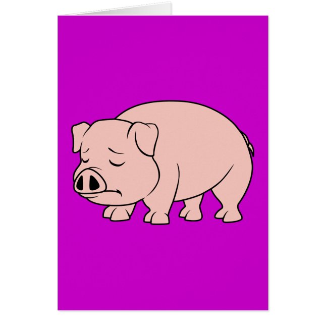 Crying Weeping Pink Piglet National Pig Day (Front)