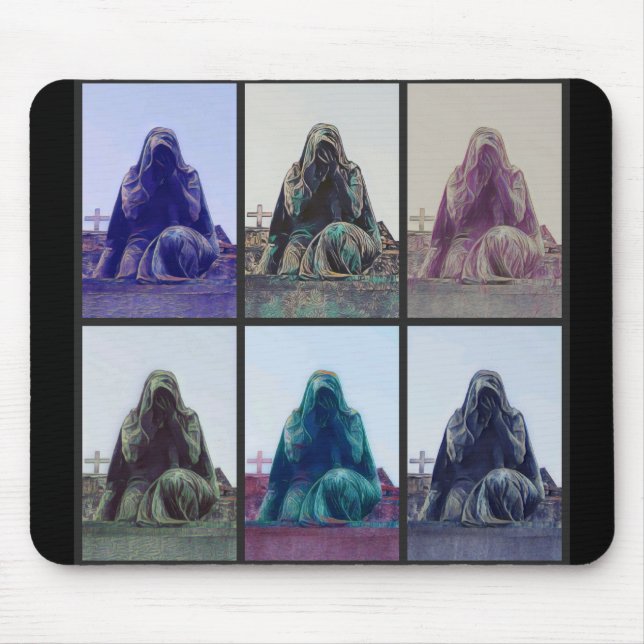 crying women mousepad (Front)