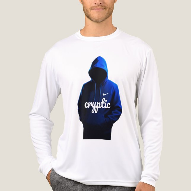 "cryptic" sweatshirt  Tri-Blend shirt (Front)