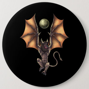 Cryptid Creature Ahool 6 Cm Round Badge