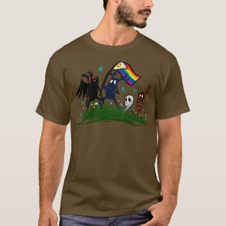 Cryptid Pride Mothman Fresno Nightcrawler Forest G T-Shirt