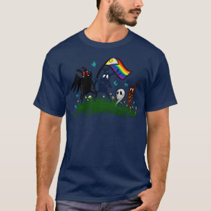 Cryptid Pride Mothman Fresno Nightcrawler Forest G T-Shirt