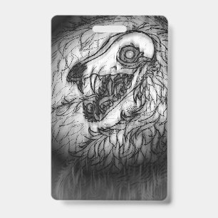 Cryptid: Snow Wasset Sketch ID Badge