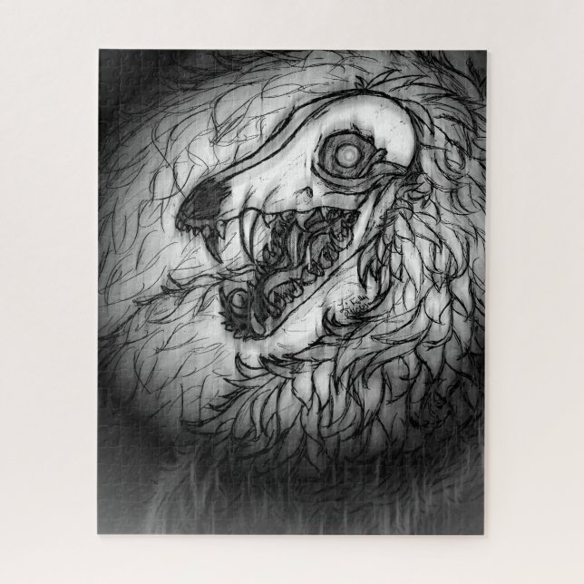 Cryptid: Snow Wasset Sketch  Jigsaw Puzzle (Vertical)