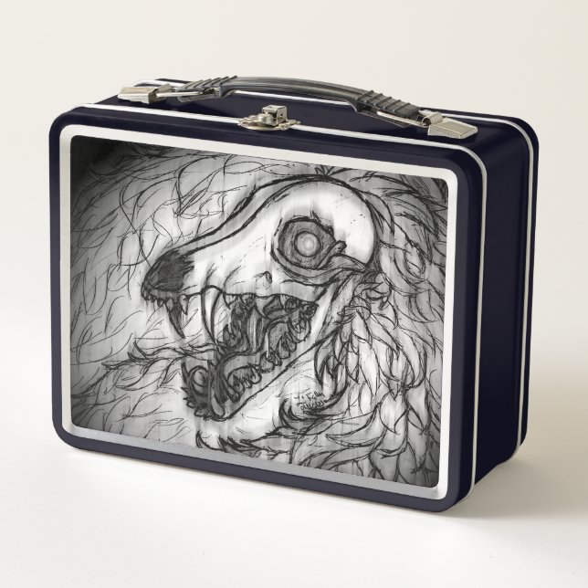 Cryptid: Snow Wasset Sketch  Metal Lunch Box (Front)