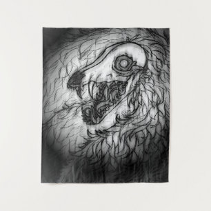 Cryptid: Snow Wasset Sketch  Tapestry
