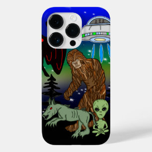 Cryptid, UFO,  Big Foot, Chupacabra, Alien Mothman Case-Mate iPhone 14 Pro Case