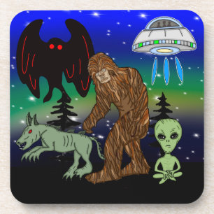 Cryptid, UFO, Big Foot, Chupacabra, Alien Mothman Coaster