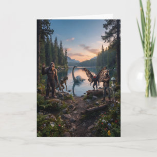 Cryptids Out of this World Birthday Card