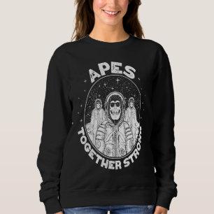 Crypto Apes together strong Ape to the moon Sweatshirt