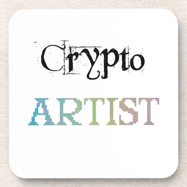 Crypto Artist Light Coaster (Front)