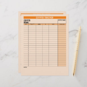 Crypto Asset Tracker with Coin Balance, Transfer Custom Letterhead