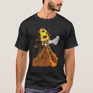 Crypto Bitcoin Volcano Meme For Cryptocurrency Tra T-Shirt