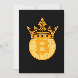 Crypto BTC Cryptocurrency Bitcoin Money Gift Invitation