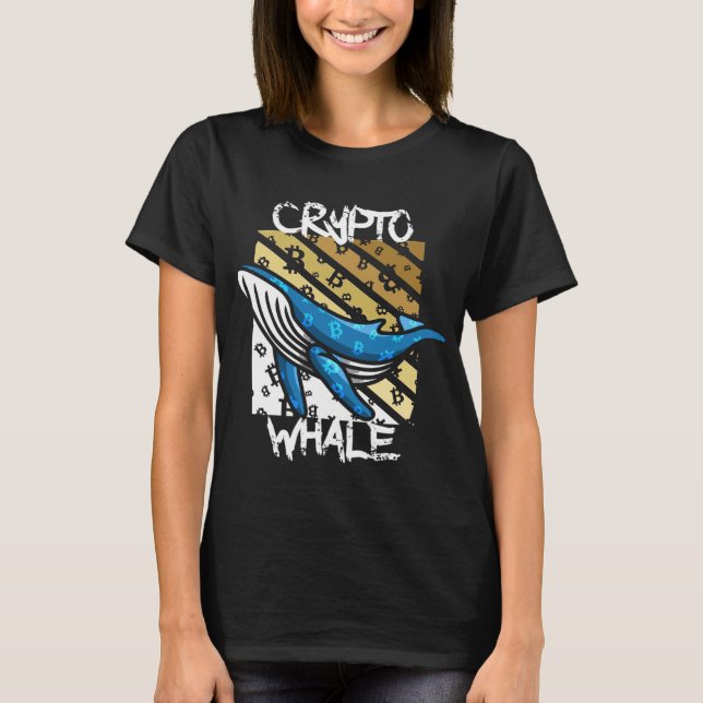 Crypto Btc Whale - Crypto coin T-Shirt (Front)