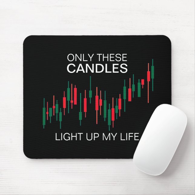 Crypto Candlesticks Personalised Mouse Pad (With Mouse)