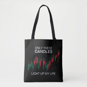 Crypto Candlesticks Personalised Tote Bag