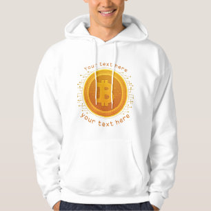 crypto coin editable quote hoodie