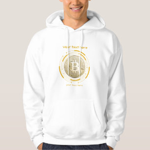 crypto coin editable quote hoodie