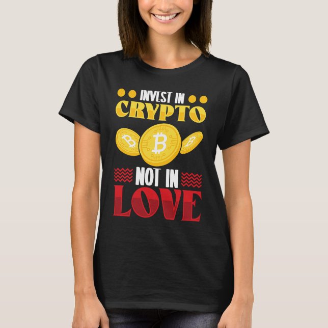Crypto  Cryptocurrency Blockchain Trader Finance T-Shirt (Front)