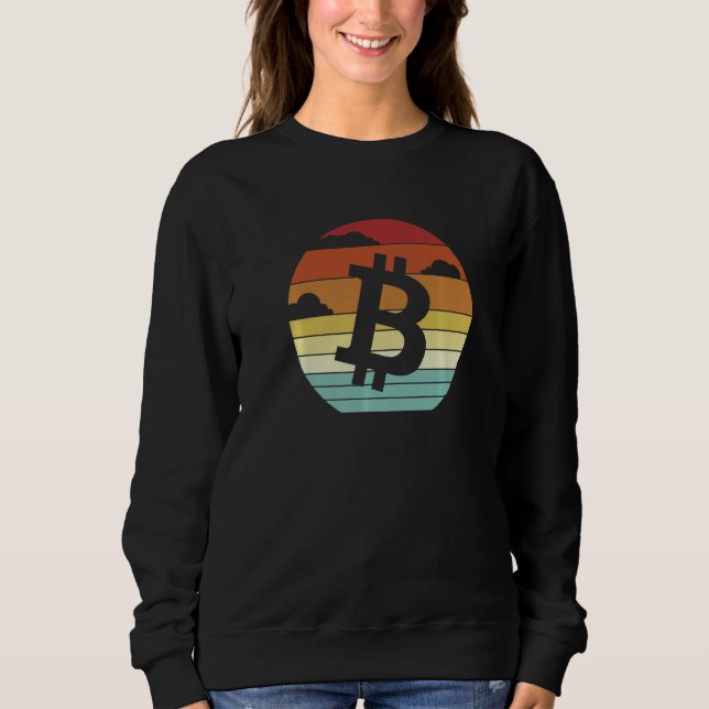 Crypto Cryptocurrency Blockchains Bitcoins Miner B Sweatshirt (Front)