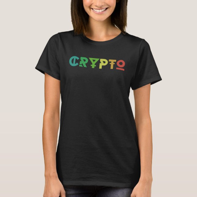 Crypto Cryptocurrency Blockchains Crypto Bitcoin T-Shirt (Front)