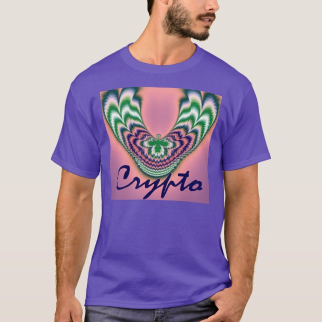 Crypto Cryptocurrency Design T-shirt For Him (Front)