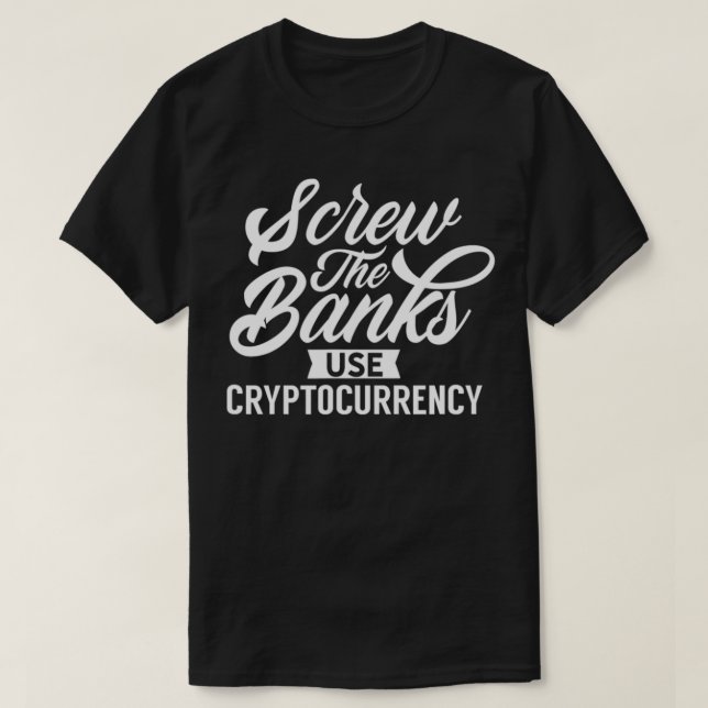 Crypto Currency Blockchain Cryptos Cryptocurrency  T-Shirt (Design Front)