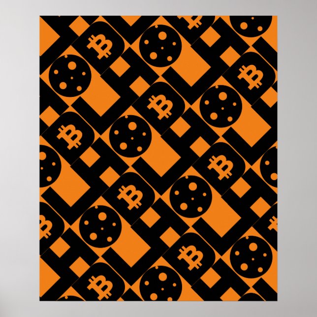 Crypto currency inspired  poster (Front)