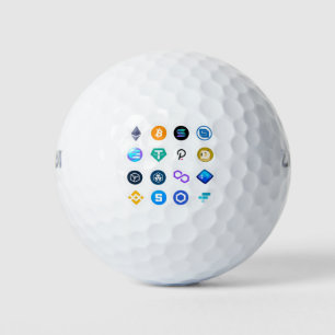 Crypto Currency Logo Collection Golf Balls