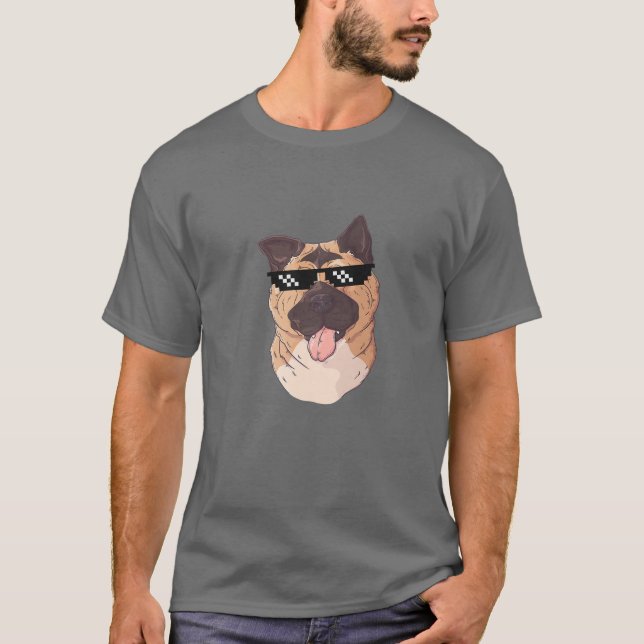 Crypto Doge Akita Shib Coins Hold To The Moon T-Shirt (Front)