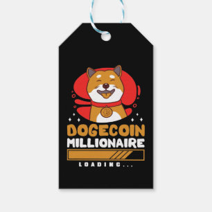 Crypto DogeCoin Millionaire Loading Gift Tags